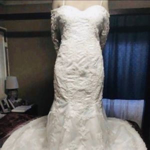 MERMAID FLORAL WEDDING DRESS